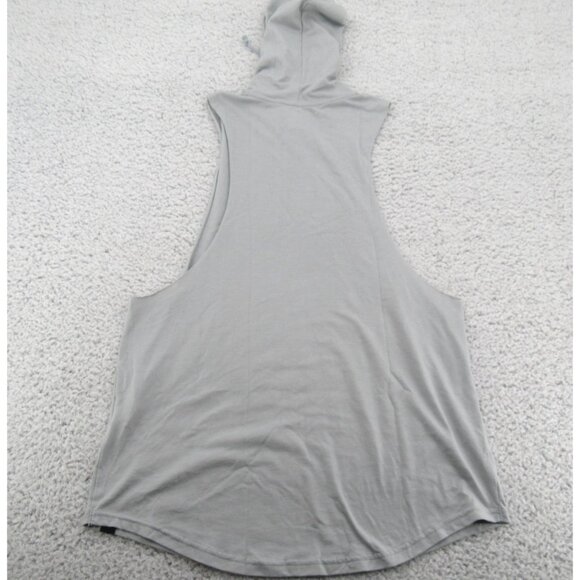 Under Armour UA Project Rock Training Tank Hoodie Mens Size Medium Grey NEW - Picture 8 of 14